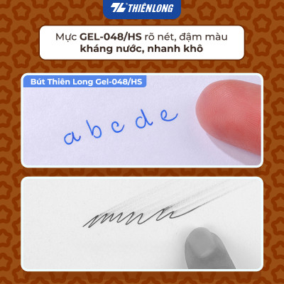 Combo 5/10/20 Bút gel Hoshi Thiên Long GEL-048/HS - Công nghệ Nhật Bản