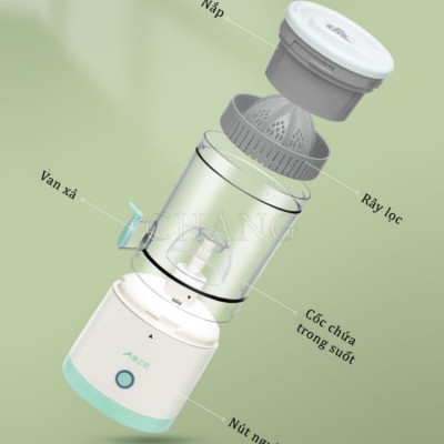 [KOSUYTU] Máy Ép Hoa Quả Tự Động Không Dây - Máy Vắt Ép Chậm Trái Cây Tự Động Nhỏ Gọn Sạc USB