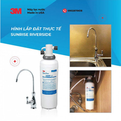 Máy lọc nước 3M FF100 kèm vòi - Hàng nhập khẩu chính hãng Mỹ - Công suất cao, không điện