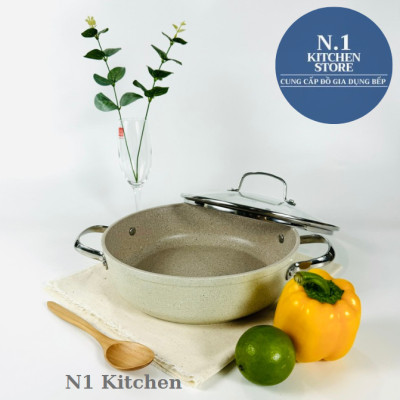 Nồi chống dính cao cấp Korkmaz Granita thân thấp - Hàng chính hãng