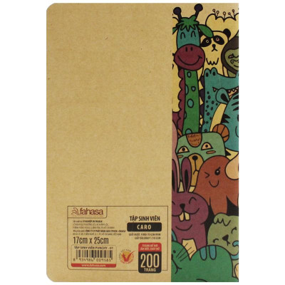 Tập Sinh Viên B5 - Caro - 200 Trang 70gsm FAHASA - Punchy (Mẫu Màu Giao Ngẫu Nhiên)