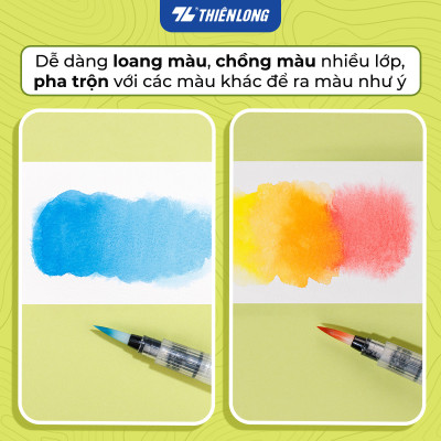 Màu nước nén 12/18/24 màu - Solid Water Color Thiên Long Colokit - Đạt tiêu chuẩn châu Âu