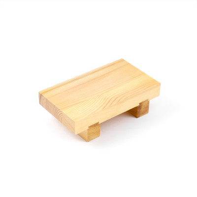 Khay để sushi bằng gỗ,  khay trang trí sushi có đế 