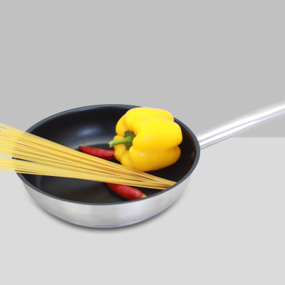 Chảo chống dính Inox 5 lớp Kalpen Lermat chuẩn Đức size 24/26/28cm - Hàng chính hãng