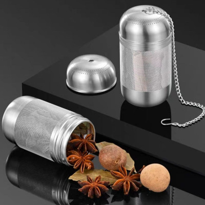 Quả Lọc Trà Inox SUS 304 Quả Lọc Trà Gia Vị Thảo Quả Lỗ Lọc Siêu Mịn Công Nghệ CNC Cao Cấp