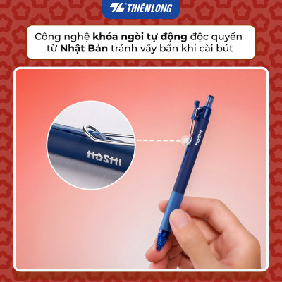 Bút gel Hoshi Thiên Long GEL-047/HS - Công nghệ Nhật Bản