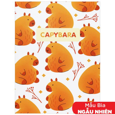 Tập Học Sinh Capybara Pattern - 4 Ô Ly - 96 Trang 100gsm - The Sun (Mẫu Bìa Giao Ngẫu Nhiên)