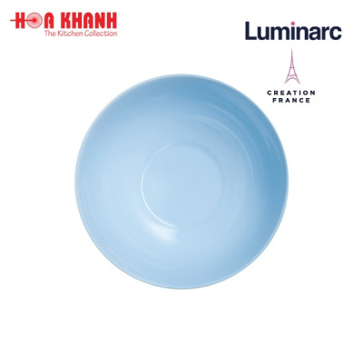 Tô Thủy Tinh Luminarc Diwali Light Blue 21cm đựng thức ăn, cường lực, kháng vỡ - Bộ 3 cái - P2614