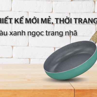  Chảo Sâu Chống Dính Vân Đá Sunhouse Clover CL26S - Hàng Chính Hãng