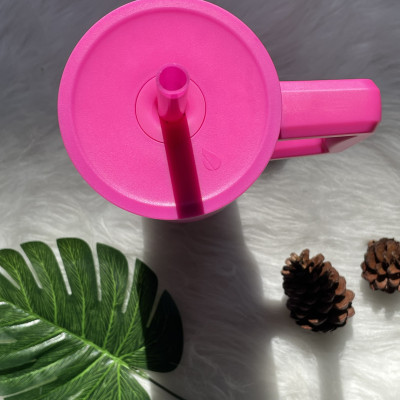 [Hàng chính hãng_Thương hiệu Mỹ] Ly giữ nhiệt Commuter Elemental 1180ml màu hồng neon thép không gỉ có tay cầm combo ống hút trân châu 