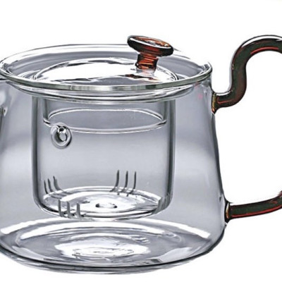 ẤM PHA TRÀ THỦY TINH CHỊU NHIỆT CAO CẤP CÓ LÕI LỌC THÍCH HỢP PHA TRÀ HOA ( GIAO NGẪU NHIÊN )