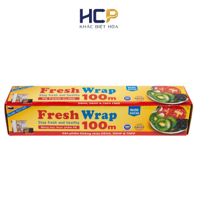 Combo 4 Hộp Màng Bọc Thực Phẩm Fresh Wrap 30cm x 100m SATIS Tiết Kiệm Chi Phí Dùng Được Cho Lò Vi Sóng
