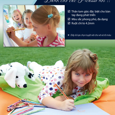 Bộ bút chì màu STABILO Trio Thick 203 - Hộp 15 màu (CL203-15S)