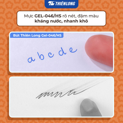 Combo 5/10/20 Bút gel Hoshi Thiên Long GEL-046/HS - Công nghệ Nhật Bản