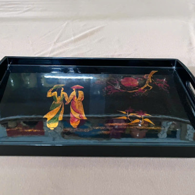 Khay Sơn Mài Cao Cấp – Mã KC18 | Size 35x23x2 cm | Sang Trọng – Tinh Tế