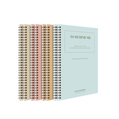 Sổ tay ghi chép A5 gáy xoắn 60 trang Deli - Kẻ ngang - Màu ngẫu nhiên - LA560-01