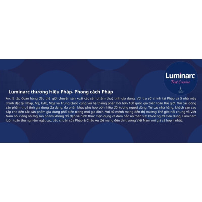 Đĩa Thủy Tinh Luminarc Shells 25cm cường lực, kháng vỡ - 1 đĩa - Q1658