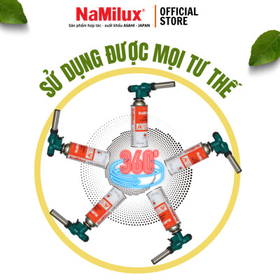 Đèn Khò Gas Cao Cấp NaMilux│Có Nút Vặn Điều Chỉnh Được Nhiệt Độ Và Ngọn Lửa Nơi Đầu Khò│Công Suất 1,850W│Hàng Chính Hãng
