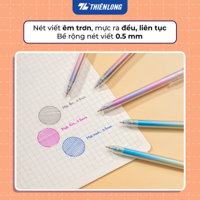 Combo 5/10/20 Bút gel Minimalist Thiên Long Gel-072