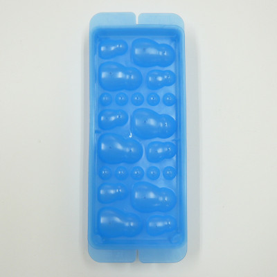 Combo 01 Khay nhựa làm đá hình người tuyết Kokubo DeLijoy + 01 Cốc nhựa uống nước nắp mềm Yamada G&B có chỗ cắm ống hút tiện lợi- Made in Japan