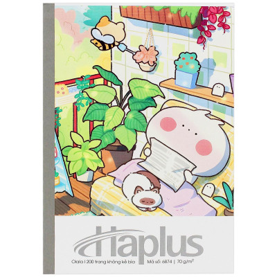 Tập Haplus Olala - Kẻ Ngang - 200 Trang 70gsm - Hải Tiến 6874 (Mẫu Bìa Giao Ngẫu Nhiên)
