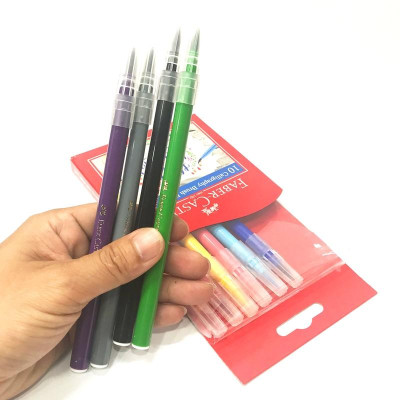 Bút Thư Pháp 10 Màu Calligraphy Đầu Cọ - Faber-Castell