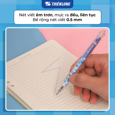 Bút gel Quick Dry Thiên Long GEL-066 - Premium Tip - Vật liệu tái chế