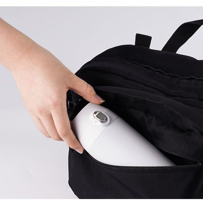 Bình Giữ Nhiệt LocknLock Featherlight One-touch Tumbler màu trắng LHC3257WHT 500ml - Hàng chính hãng, nắp bật tiện lợi - JoyMall