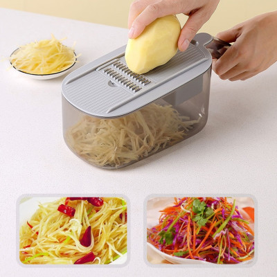 Dụng cụ rổ bào có chậu, nạo củ quả tiện lợi 3in1 Eco2025 Cao Cấp ( Hàng Xịn )