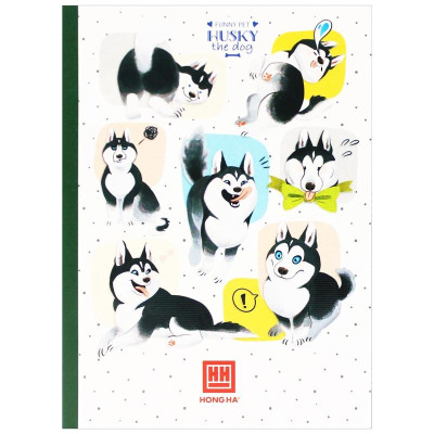 Combo 5 Vở Kẻ Ngang 120 Trang 58gsm Pupil Funny Pet - Hồng Hà 1100 (Mẫu Màu Giao Ngẫu Nhiên)