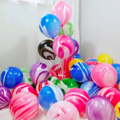 Bóng bay vân đá ( Sơn Thuỷ )100q - trang trí sinh nhật, sự kiện