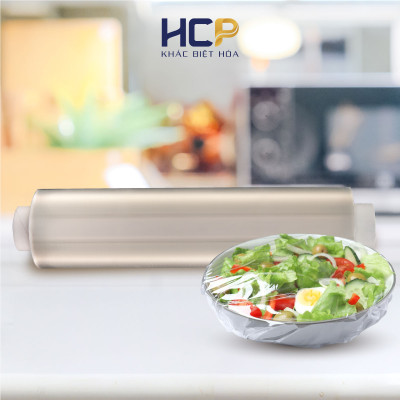 Lõi Màng Bọc Thực Phẩm PE Kháng Khuẩn 30CMX300M SATIS Phủ Nano Bạc An Toàn Cho Sức Khỏe Dùng Được Cho Lò Vi Sóng
