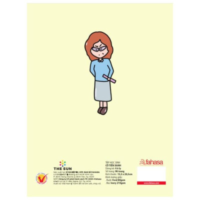 Tập Học Sinh Cô Tiên Xanh - Miền Nam - 4 Ô Ly - 96 Trang 100gsm - The Sun - Lớp Học Vui Nhộn