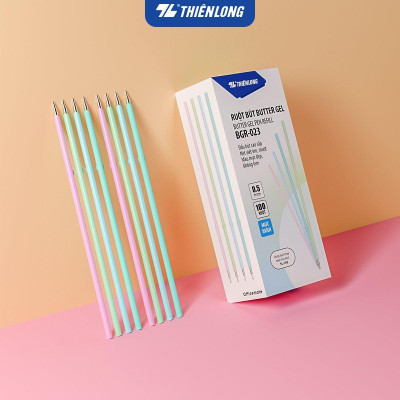 Combo 100 Ruột bút bi Officemate Thiên Long BGR-023 - Dùng cho bút PRO-027 - TL-105