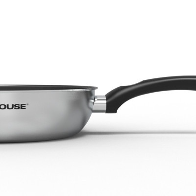 Chảo inox nguyên khối Sunhouse DE26M - Hàng Chính Hãng