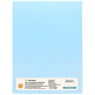 Tập Học Sinh Fluffy Pastel - 4 Ôly - 96 Trang 120gsm - The Sun (Mẫu Bìa Giao Ngẫu Nhiên)