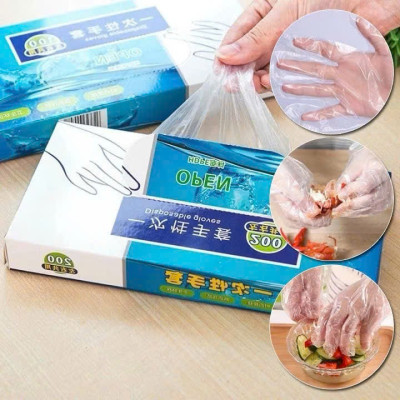 Hộp 200 Găng Tay Nilon Dùng 1 Lần – Siêu Dai, Tiện Lợi, Vệ Sinh An Toàn - HÀNG CHÍNH HÃNG MINIIN