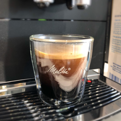 Set 2 ly espresso thủy tinh Melitta 2 lớp 80ml - Nhập khẩu từ Đức