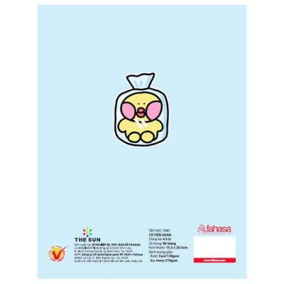 Tập Học Sinh Cô Tiên Xanh - Miền Nam - 4 Ô Ly - 96 Trang 100gsm - The Sun - Tiệm Tranh Cô Tiên Xanh - Miền Nam