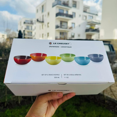 Set 6 bát ăn cơm Le Creuset 12cm có hộp Hàng chính hãng