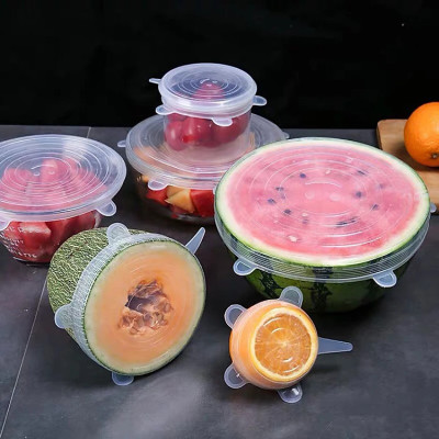 BỘ 6 NẮP SILICON ĐẬY THỰC PHẨM PAKASA - Hàng chính hãng