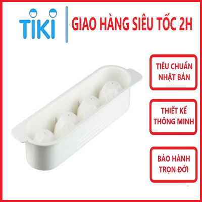 Khay làm đá có kèm hộp đựng và nắp khử mùi, tủ lạnh đủ loại viên tròn kari inochi