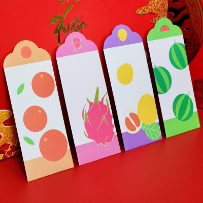 Bộ 5 Bao Lì Xì Tết 2025 - The Sun - Mâm Ngũ Quả - Miền Nam