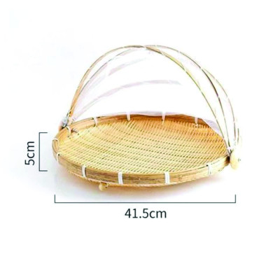 Lồng bàn, Mẹt tre căng màn size lớn  dùng để đậy thức ăn, hoặc phơi các nông sản tránh bụi chất liệu sang trọng, cao cấp thân thiện với môi trường
