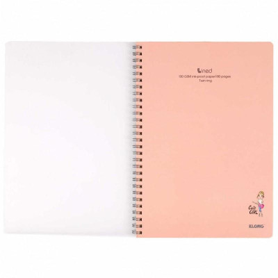 Vở kẻ ngang lò xo kép bìa nhựa 2 mặt B5 80 trang 100/76; MS: 580