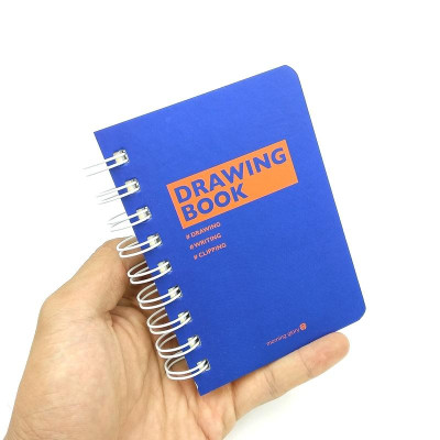 Sổ Vẽ Phác Họa Lò Xo Retro 82955 - Xanh Dương