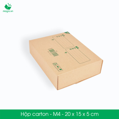 M4 - 20x15x5 cm - 50 Thùng hộp carton đóng hàng