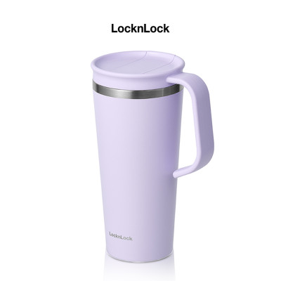 Ly giữ nhiệt LocknLock 600ml LHC4330 Daily Handle Tumbler, Hàng chính hãng, nắp trượt tích hợp tay cầm - JoyMall