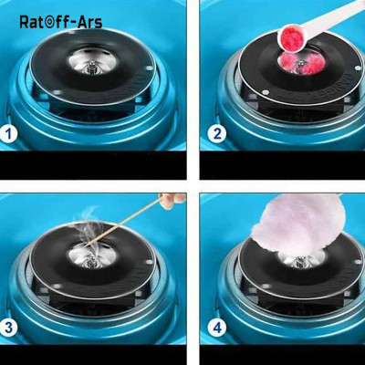 Máy làm kẹo bông gòn + Tặng 10 que quấn kẹo + 1 muỗng