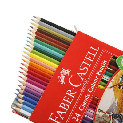 Faber-Castell-115854- Chì Màu Classic Knight - 24 Màu Dài